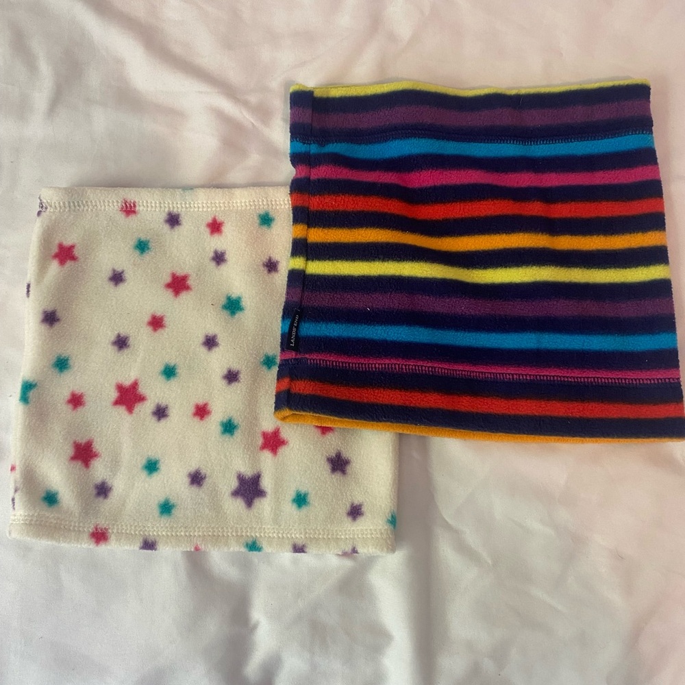 Lands' End Multicolor Striped Neck Warmer